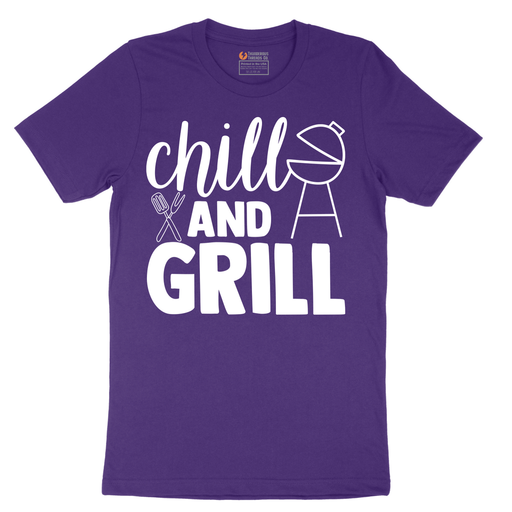 Chill and Grill - Mens T-Shirt - Sizes S - 6XL