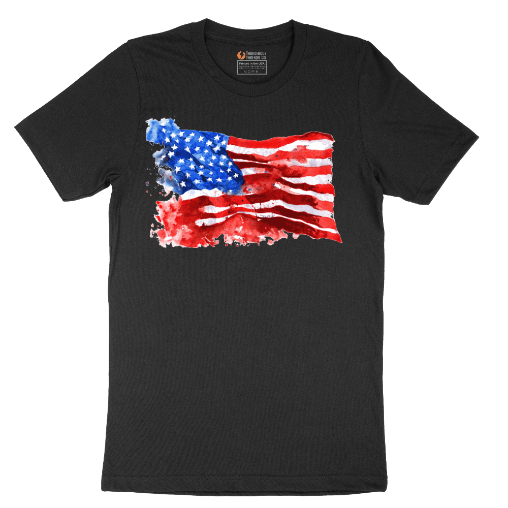 USA Flag Grunge - Mens T-Shirt - Sizes S - 6XL