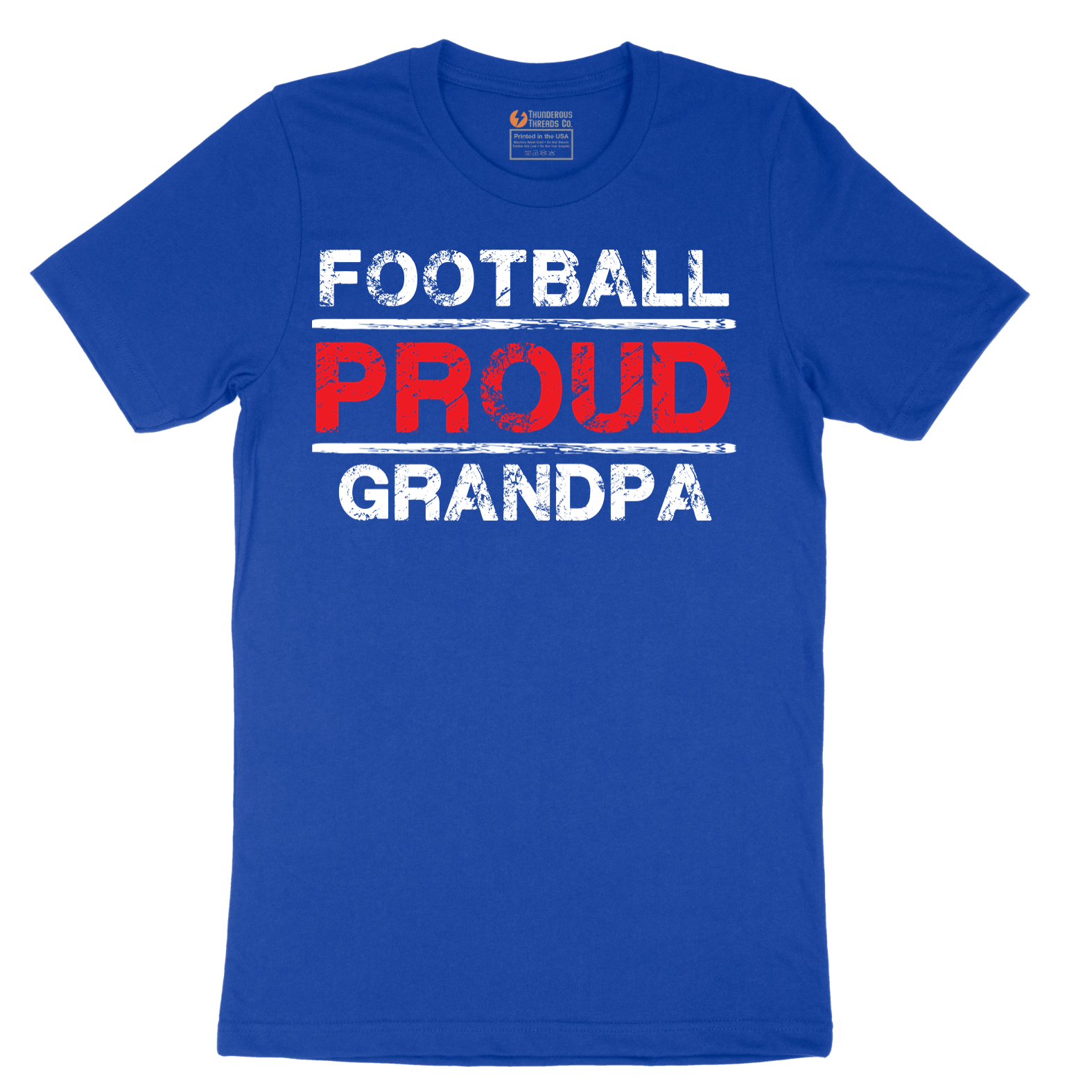 Proud Football Grandpa - Mens T-Shirt - Sizes S - 6XL