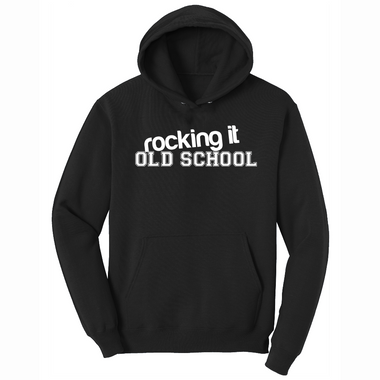Rocking It Old School - Mens Big & Tall Hooded Sweatshirt - Sizes XLT - 4XLT