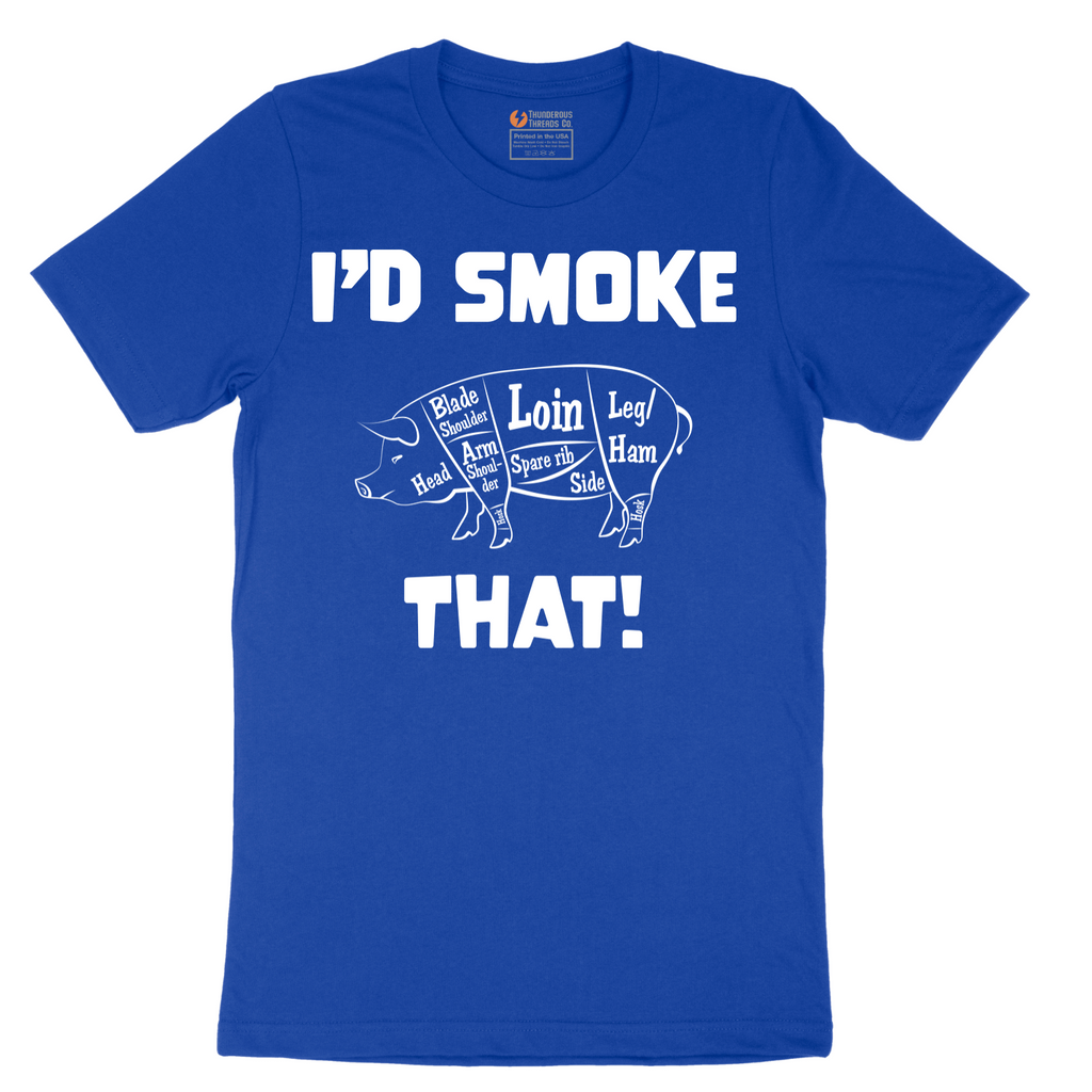 I'd Smoke That Pork Version - Mens T-Shirt - Sizes S - 6XL
