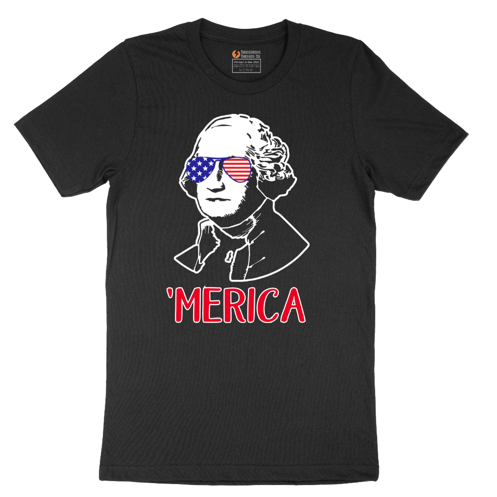 Merica George Washingtong Version - Mens T-Shirt - Sizes S - 6XL