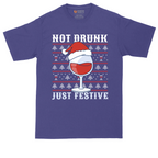 Not Drunk Just Festive | Mens Tall T-Shirt