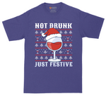 Not Drunk Just Festive | Mens Tall T-Shirt