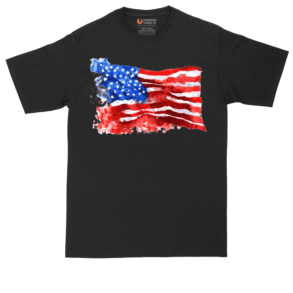 USA Flag Grunge | Mens Tall T-Shirt