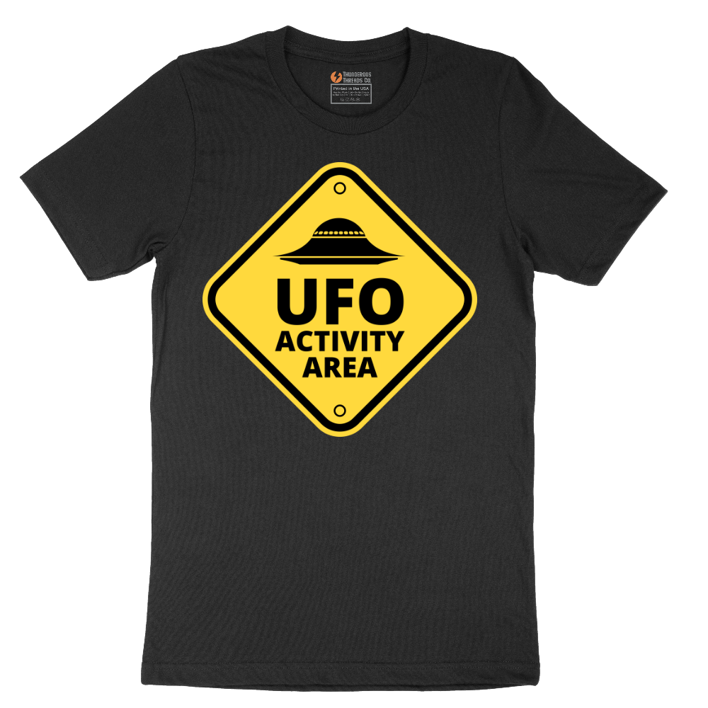 UFO Activity Area - Mens T-Shirt - Sizes S - 6XL