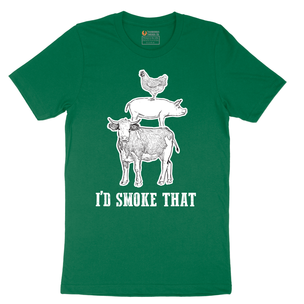 I'd Smoke That_Original Design - Mens T-Shirt - Sizes S - 6XL