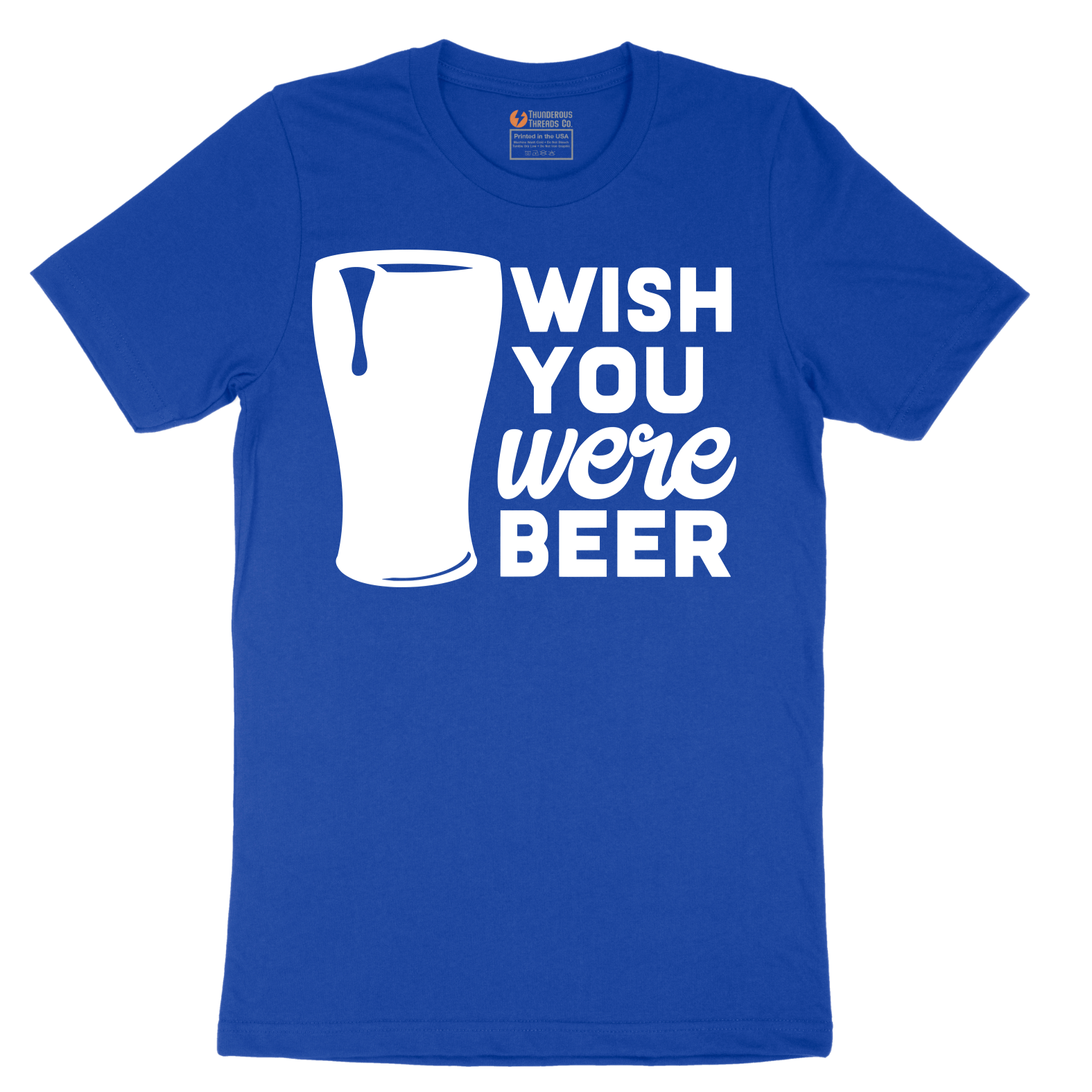 Wish You Were Beer - Mens T-Shirt - Sizes S - 6XL