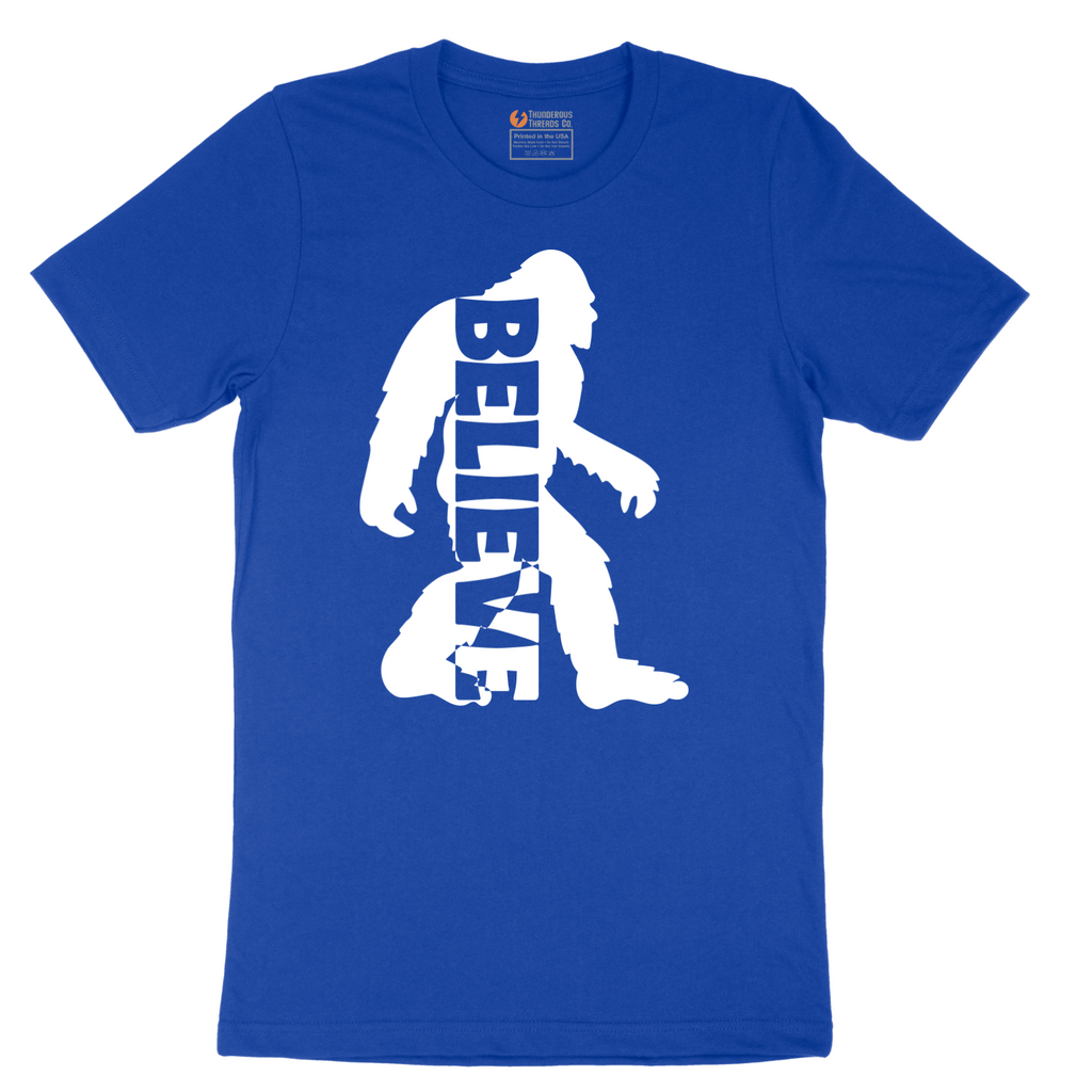 Bigfoot Believe - Mens T-Shirt - Sizes S - 6XL