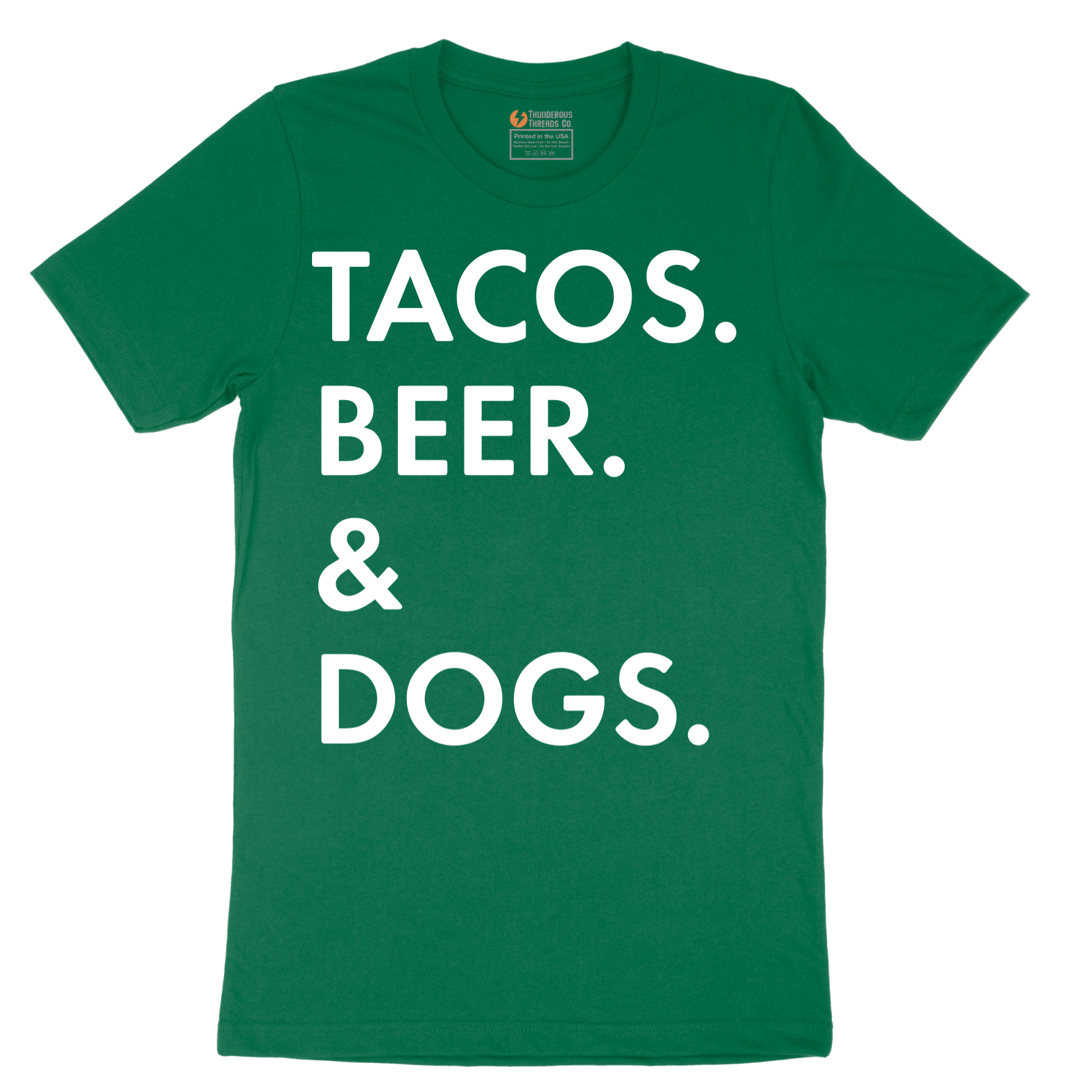 Tacos Beer Dogs - Mens T-Shirt - Sizes S - 6XL