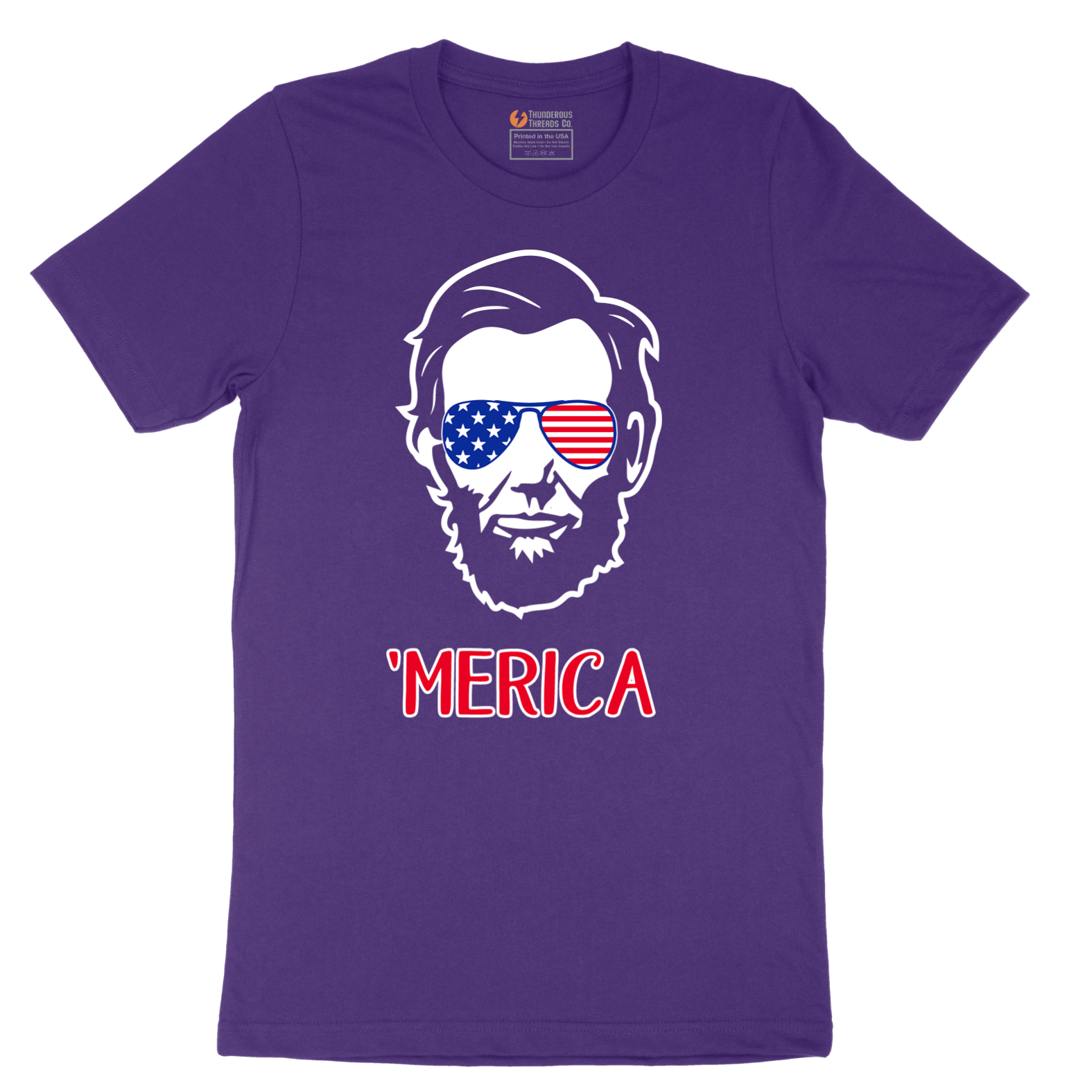 Merica Lincoln - Mens T-Shirt - Sizes S - 6XL