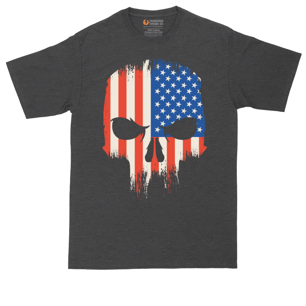 USA Skull - Mens Tall T-Shirt