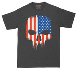 USA Skull - Mens Tall T-Shirt
