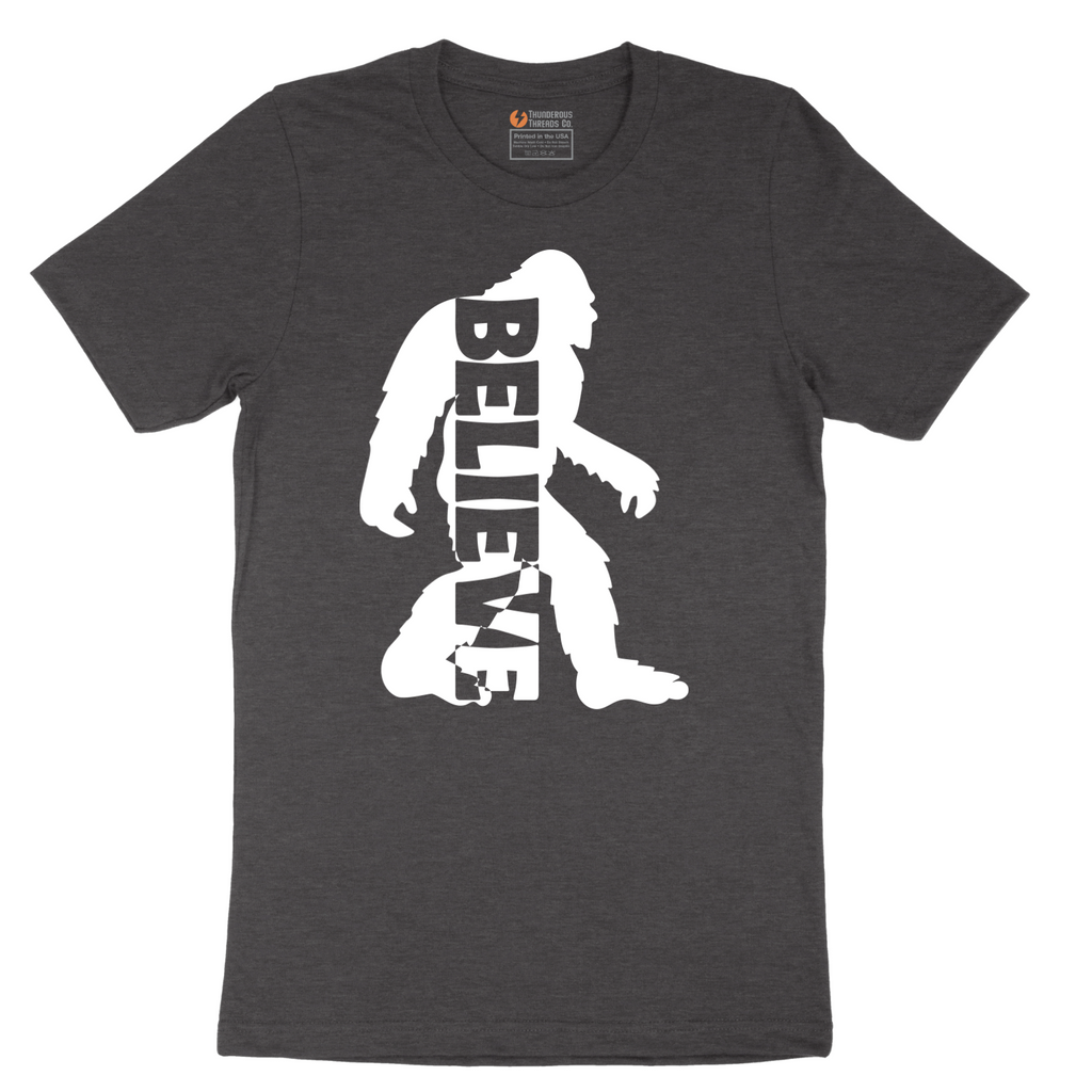 Bigfoot Believe - Mens T-Shirt - Sizes S - 6XL