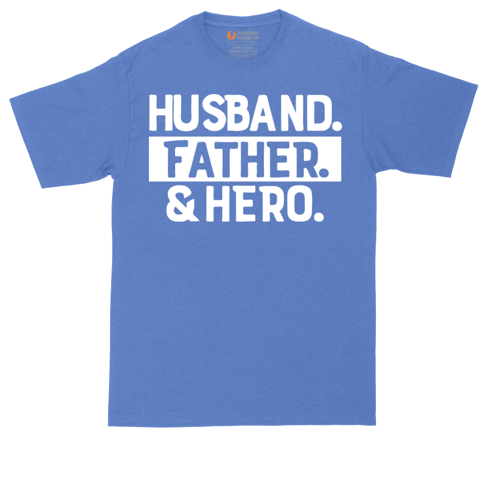 Husband Father Hero | Mens Tall T-Shirt