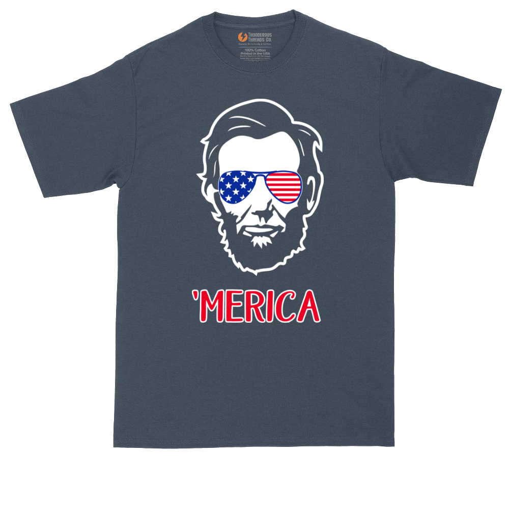 Merica Lincoln | Mens Tall T-Shirt