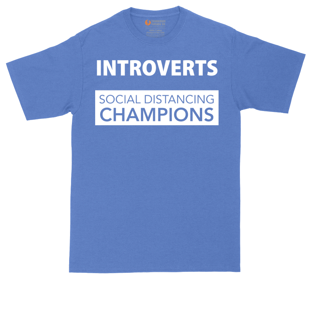 Introverts - Social Distancing Champions | Mens Tall T-Shirt