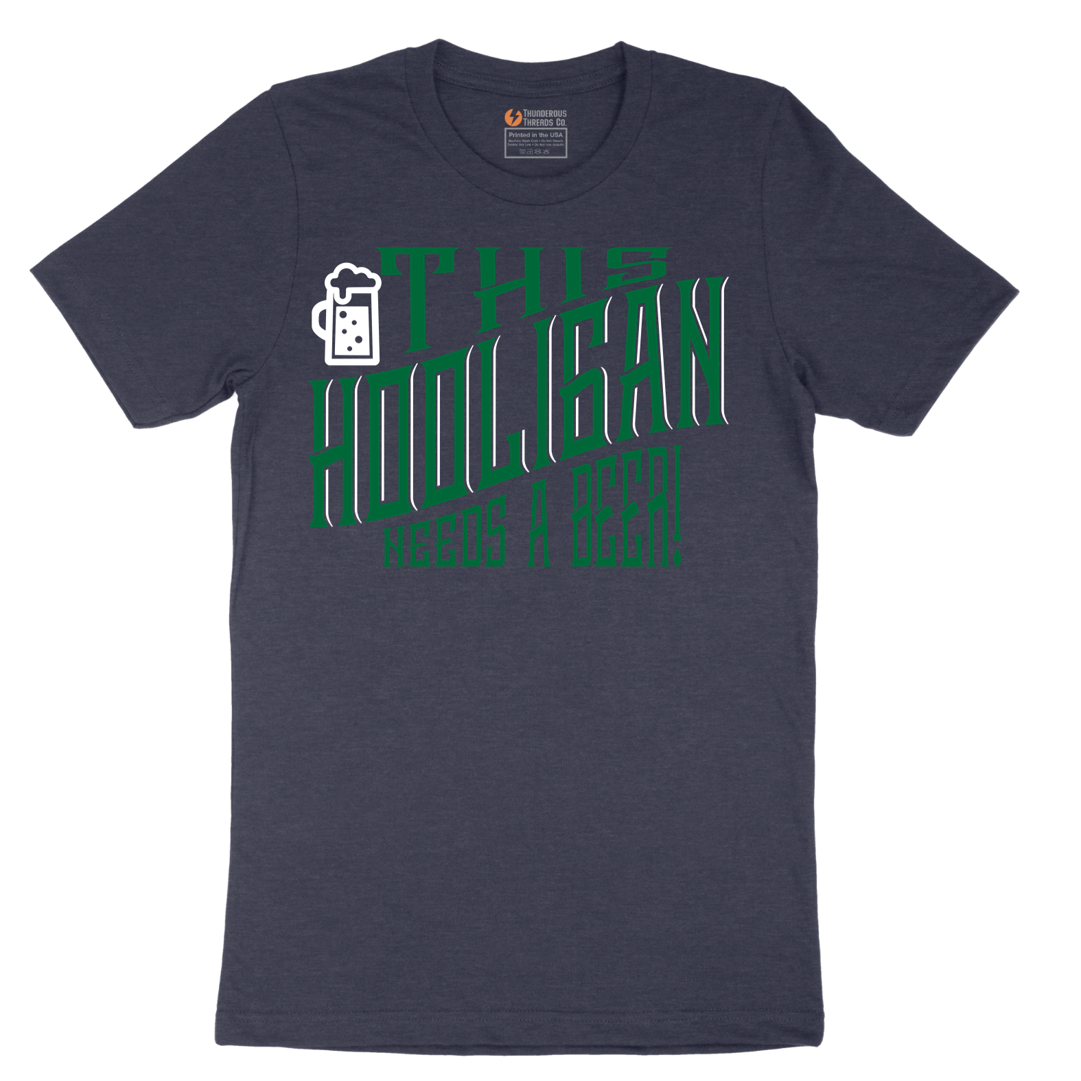 This Hooligan Needs a Beer - Mens T-Shirt - Sizes S - 6XL