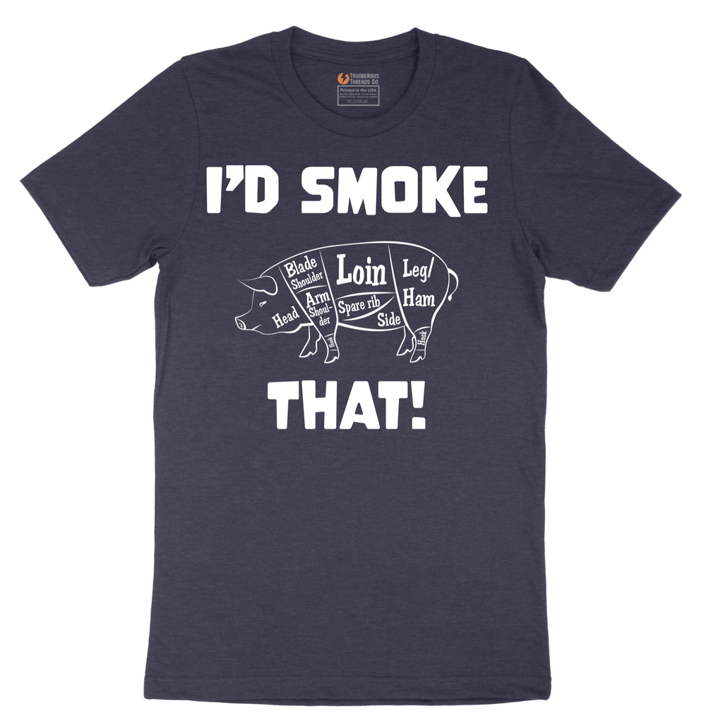 I'd Smoke That Pork Version - Mens T-Shirt - Sizes S - 6XL