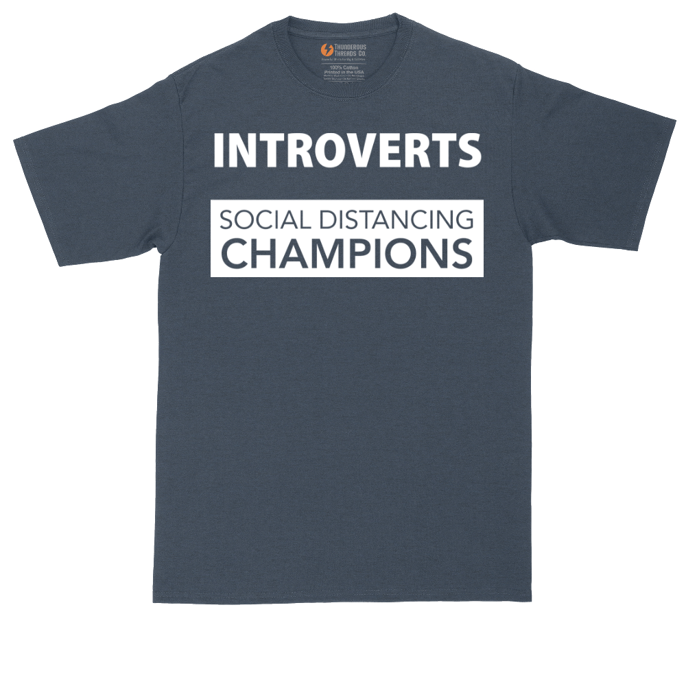 Introverts - Social Distancing Champions | Mens Tall T-Shirt
