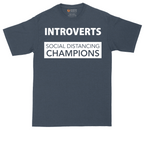 Introverts - Social Distancing Champions | Mens Tall T-Shirt