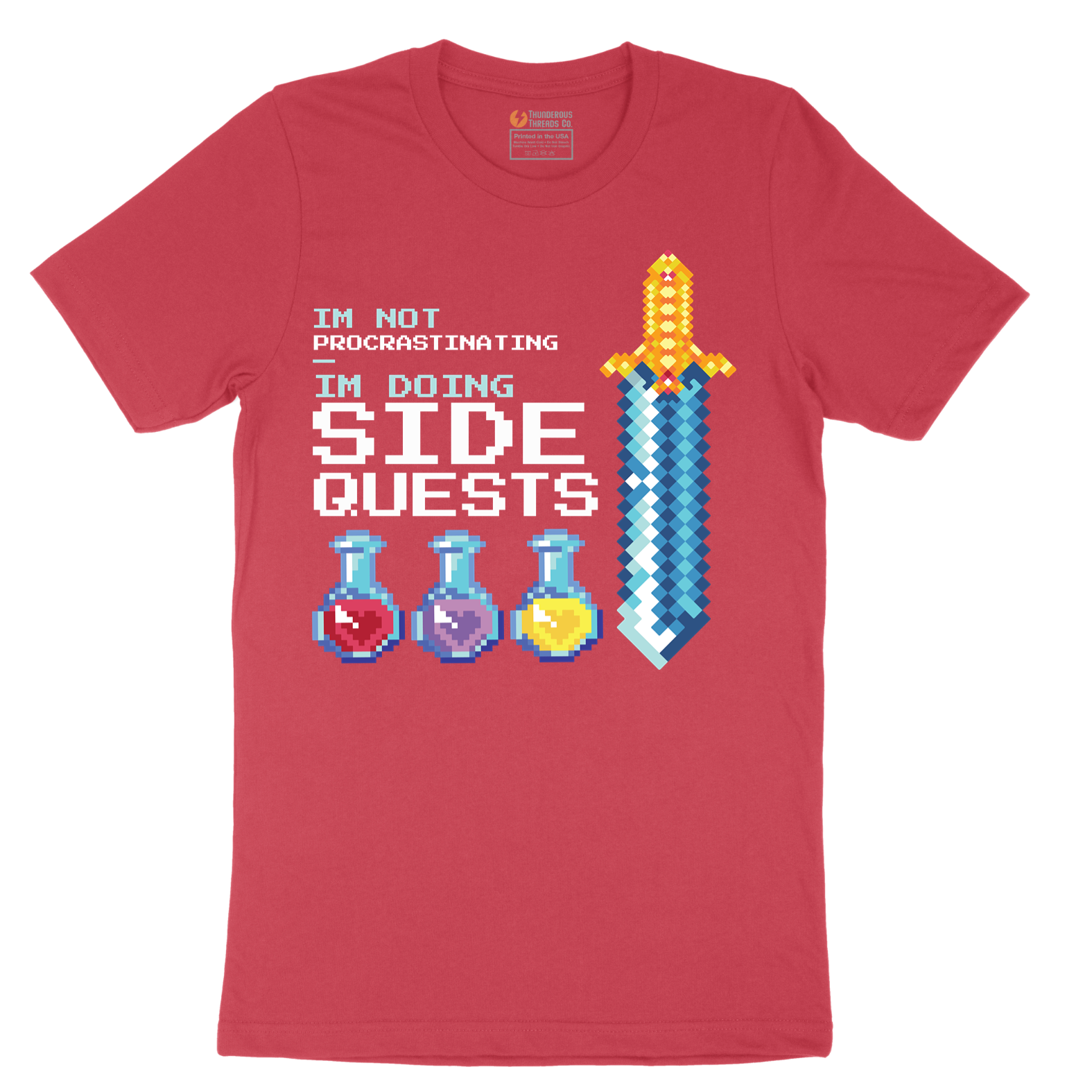 I'm Not Procrastinationg I'm Doing Side Quests - Mens T-Shirt - Sizes S - 6XL