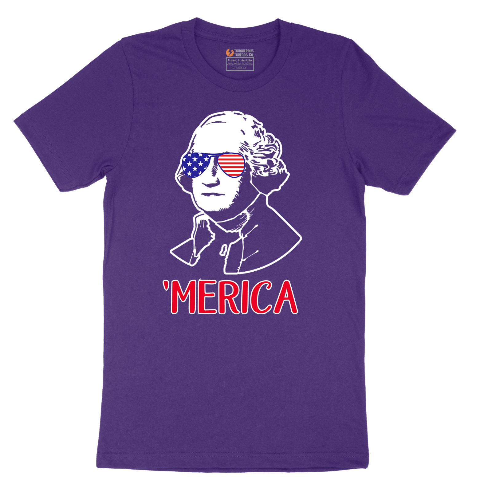 Merica George Washingtong Version - Mens T-Shirt - Sizes S - 6XL