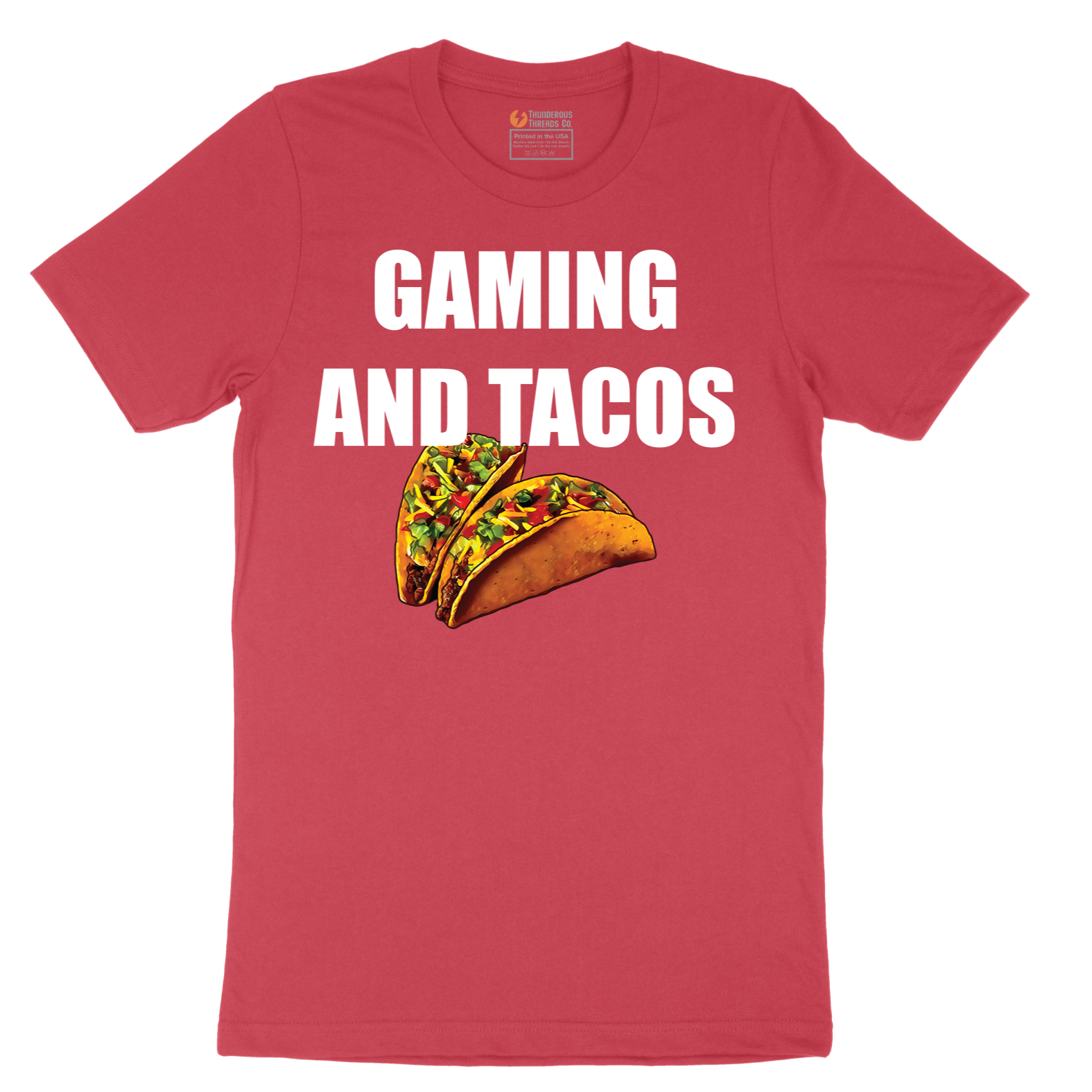 Gaming and Tacos - Mens T-Shirt - Sizes S - 6XL