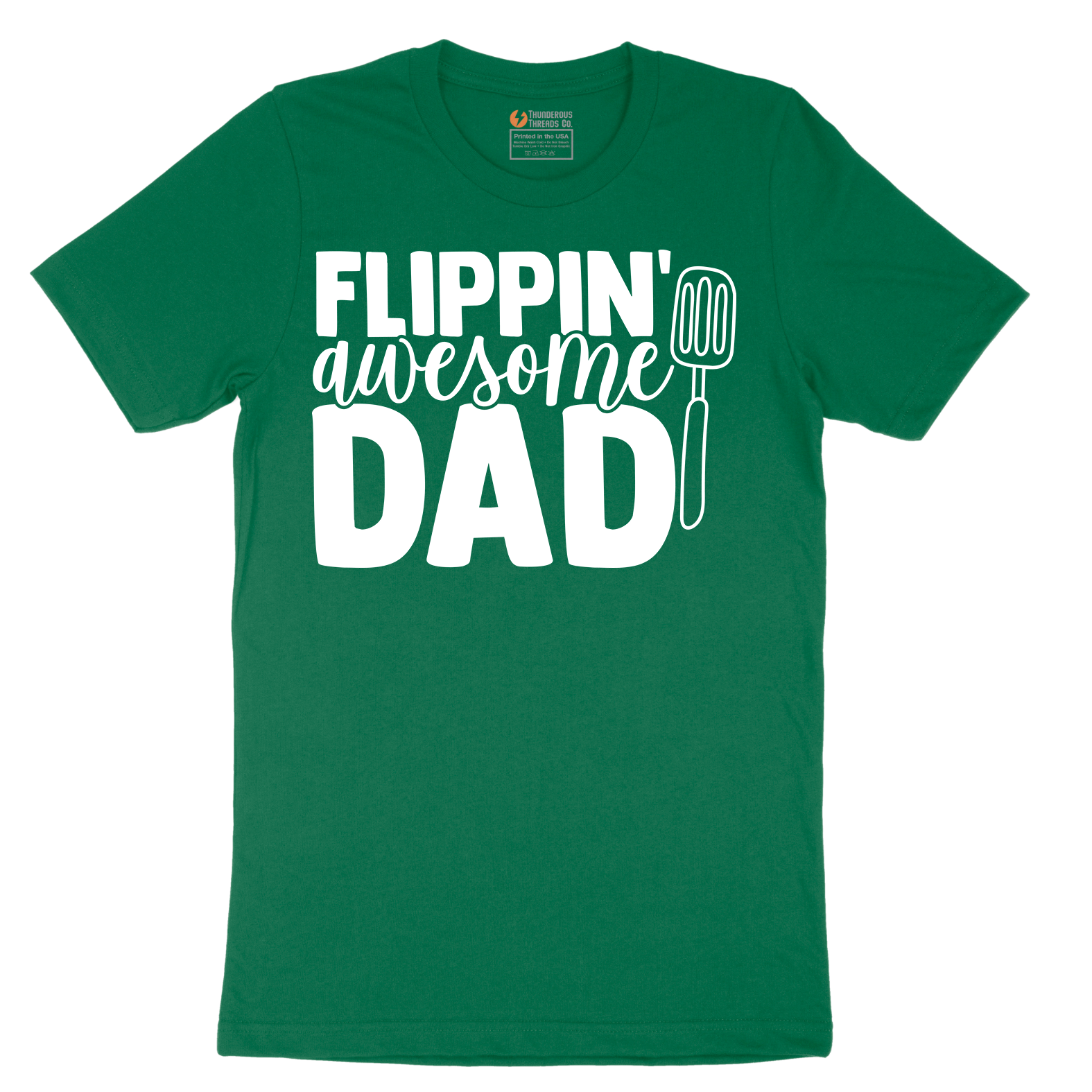 Flipping Awesome Dad_White - Mens T-Shirt - Sizes S - 6XL