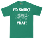 I'd Smoke That Pork Version | Mens Tall T-Shirt