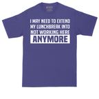 Not Working Here Anymore | Mens Tall T-Shirt