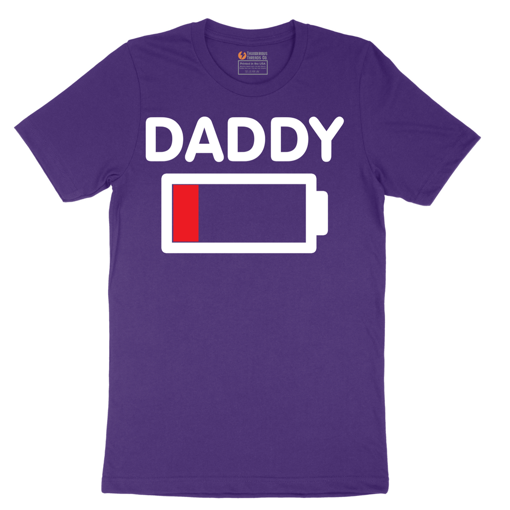 Daddy Low Battery - Mens T-Shirt - Sizes S - 6XL