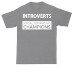 Introverts - Social Distancing Champions | Mens Tall T-Shirt