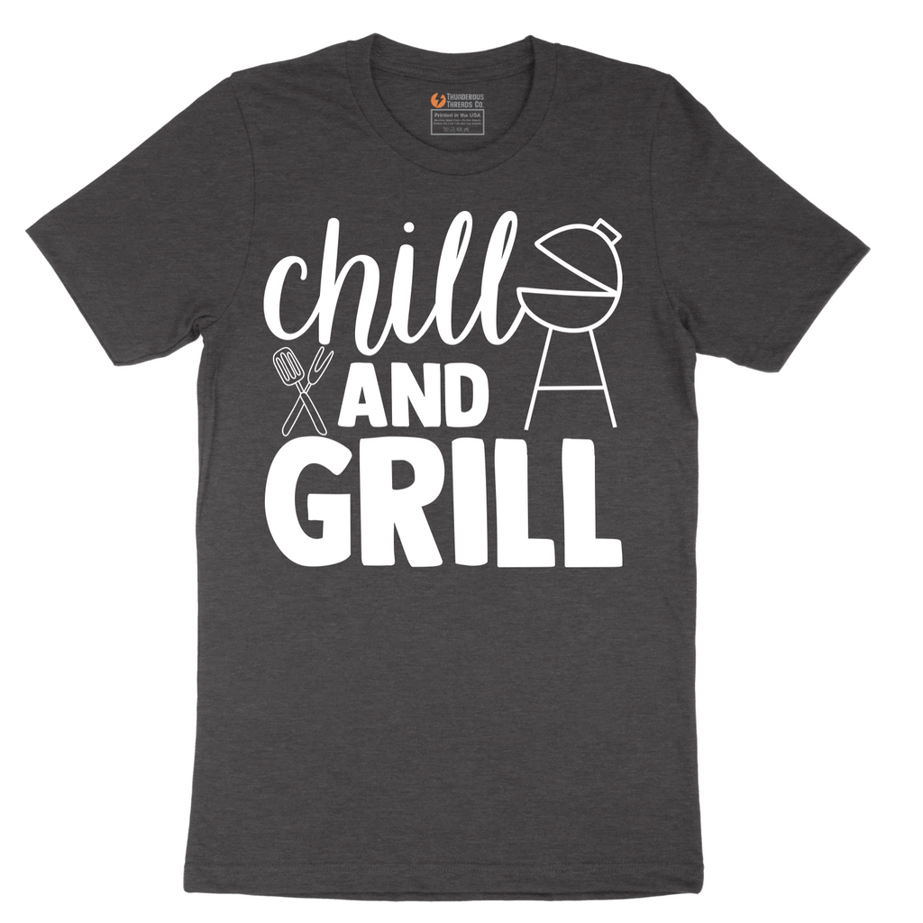 Chill and Grill - Mens T-Shirt - Sizes S - 6XL