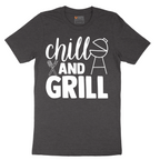 Chill and Grill - Mens T-Shirt - Sizes S - 6XL