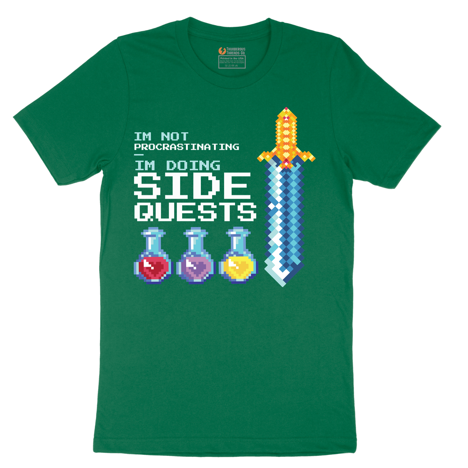 I'm Not Procrastinationg I'm Doing Side Quests - Mens T-Shirt - Sizes S - 6XL