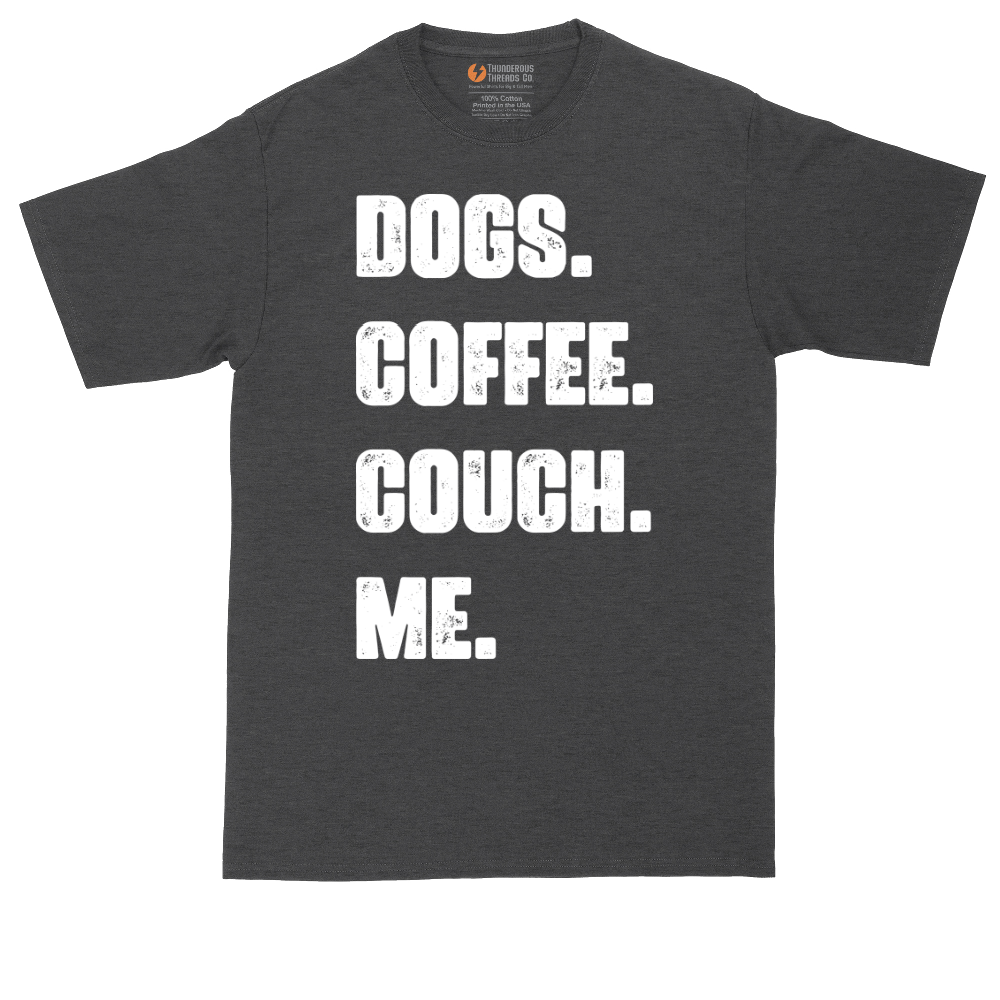 Dogs Coffee Couch Me | Mens Tall T-Shirt