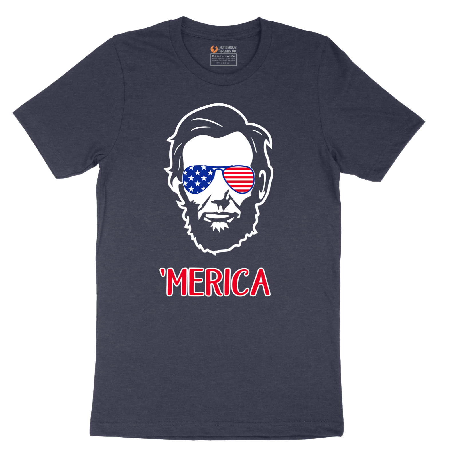 Merica Lincoln - Mens T-Shirt - Sizes S - 6XL