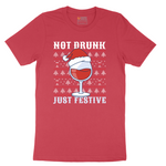 Not Drunk Just Festive - Mens T-Shirt - Sizes S - 6XL