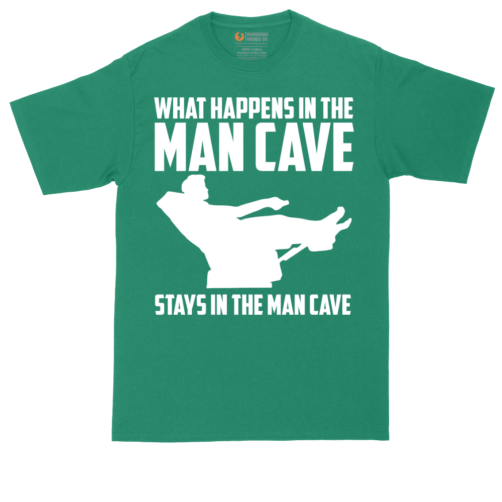 What Happens in the Man Cave Stays in the Man Cave | Mens Tall T-Shirt