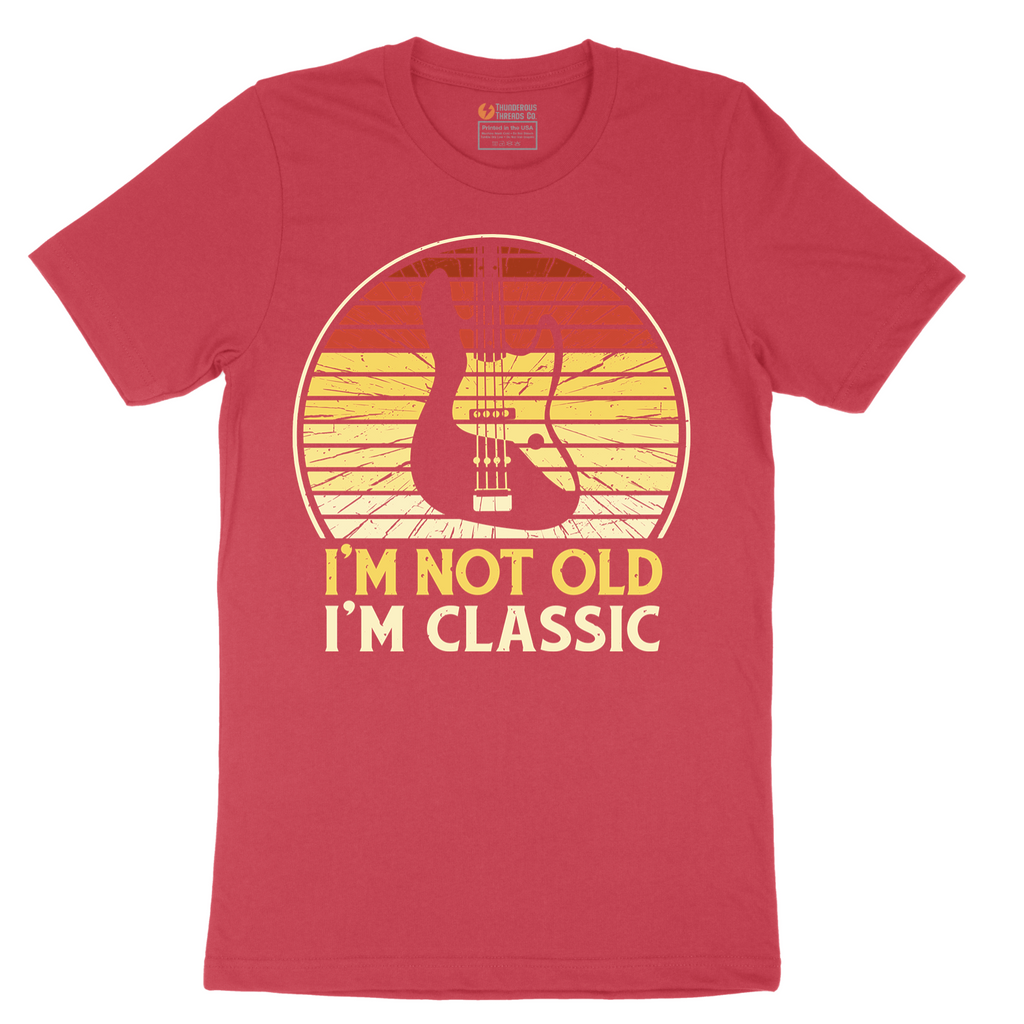 I'm Not Old I'm Classic Guitar Version - Mens T-Shirt - Sizes S - 6XL