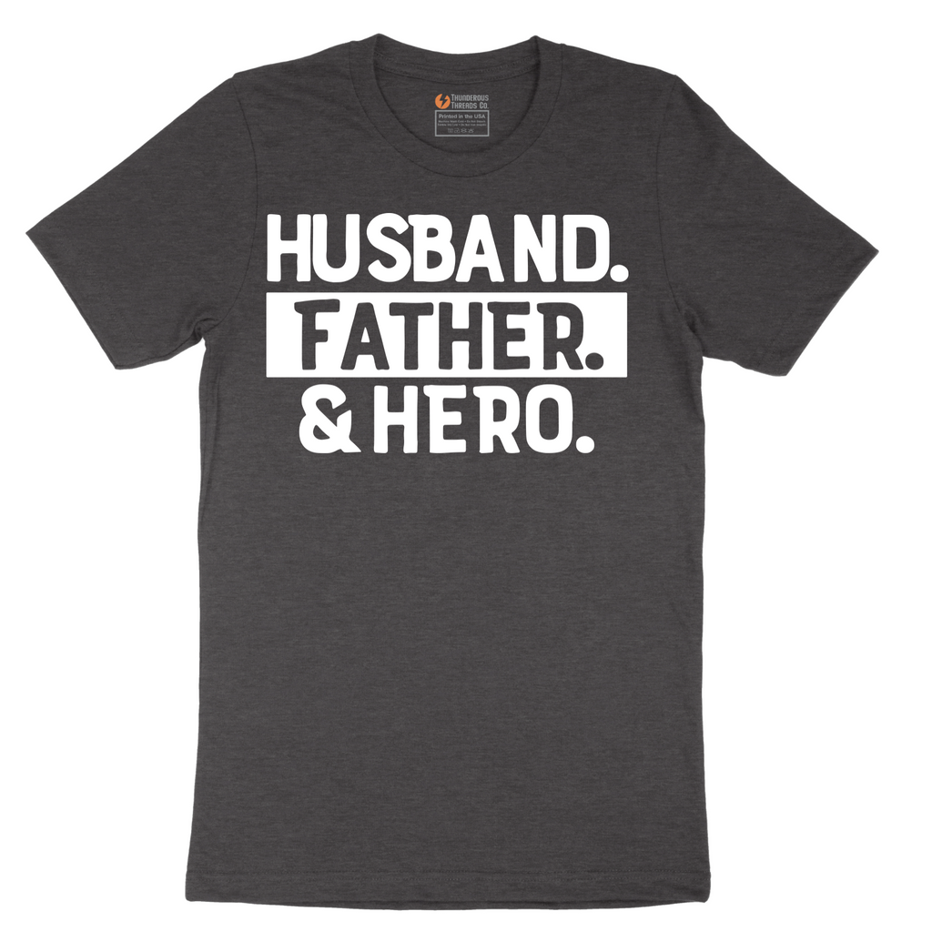 Husband Father Hero - Mens T-Shirt - Sizes S - 6XL