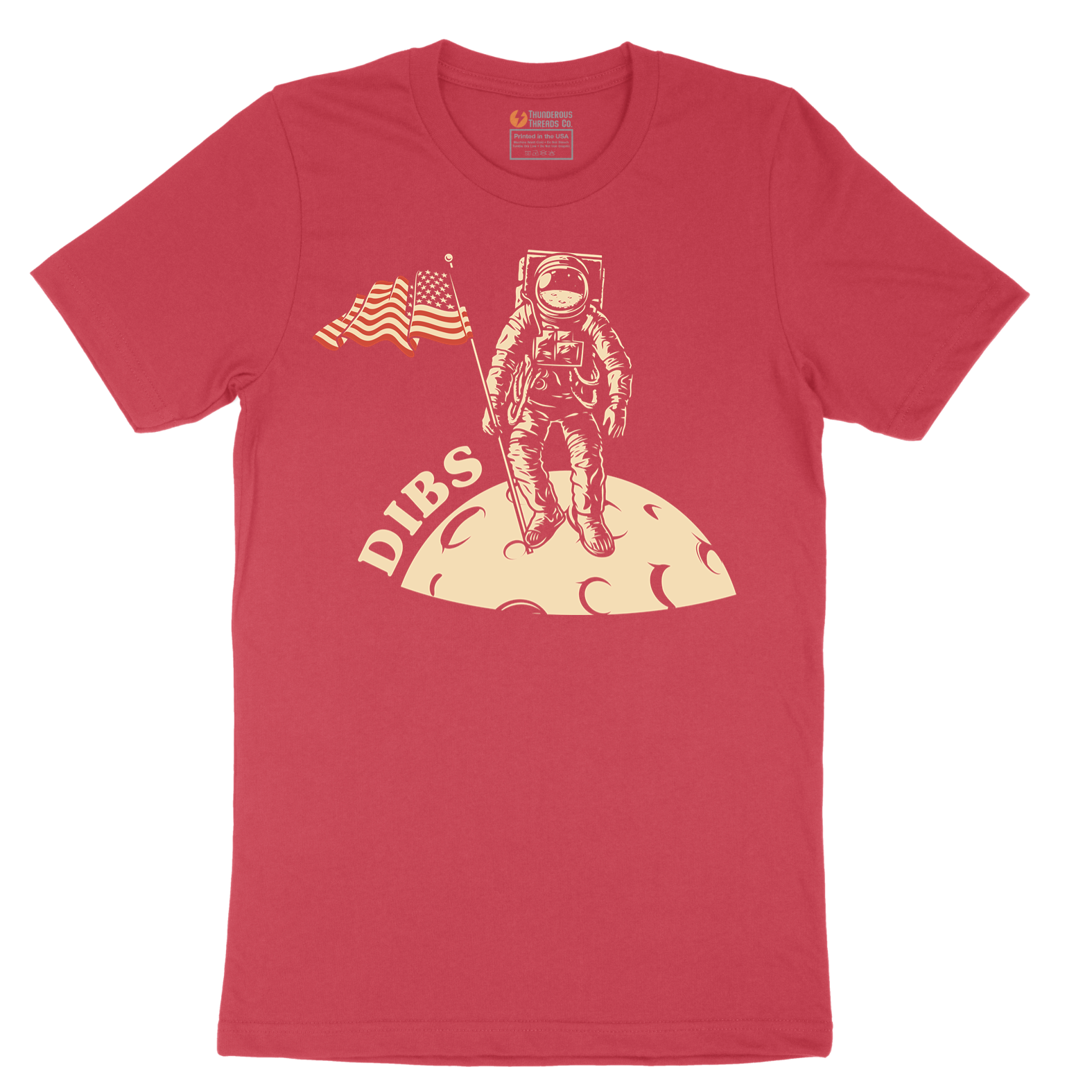 Dibs America Moon Landing - Mens T-Shirt - Sizes S - 6XL