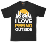 I Love Peeing Outside - Mens Tall T-Shirt (Sizes LT to 4XLT)
