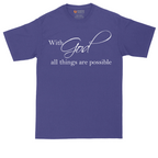 With God All Things are Possible | Mens Tall T-Shirt