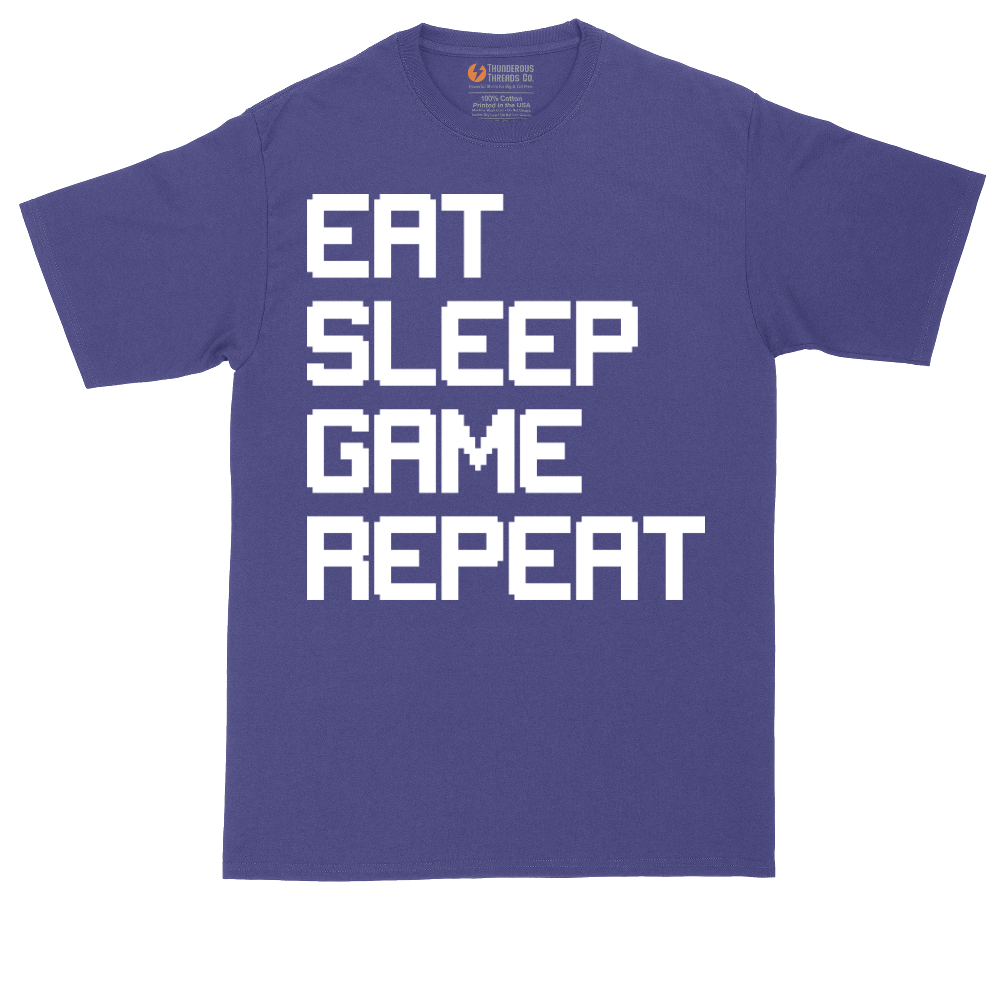 Eat Sleep Game Repeat | Mens Tall T-Shirt
