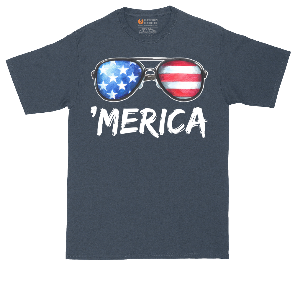 Flag Sun Glasses | Mens Tall T-Shirt