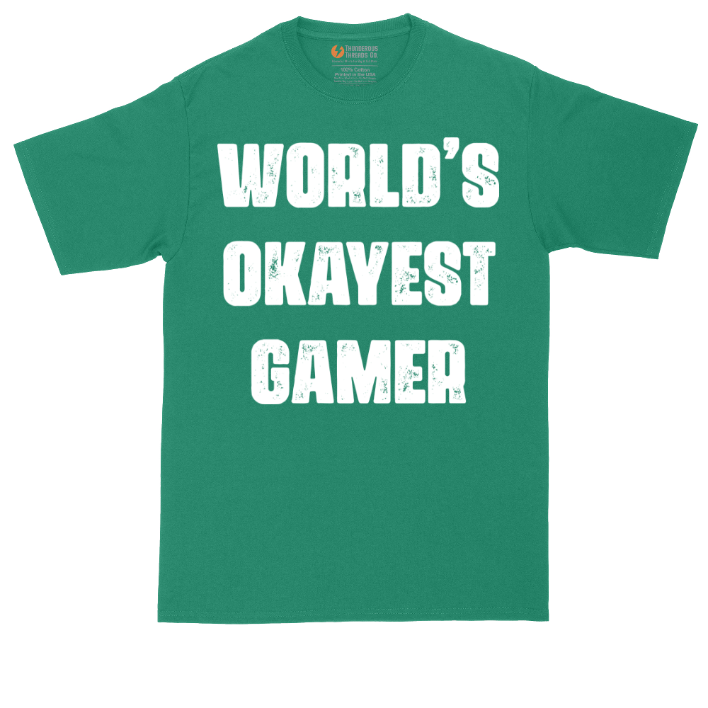 Worlds Okayest Gamer | Mens Tall T-Shirt