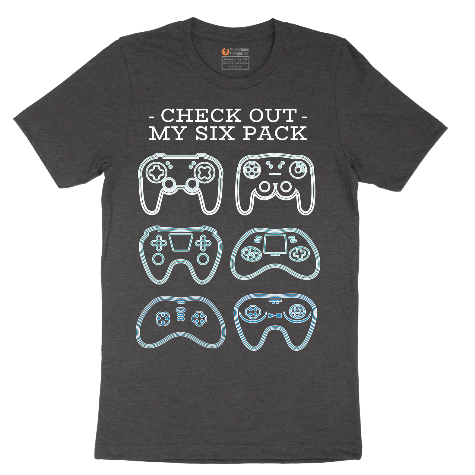 Check Out My Six Pack Video Game Version - Mens T-Shirt - Sizes S - 6XL