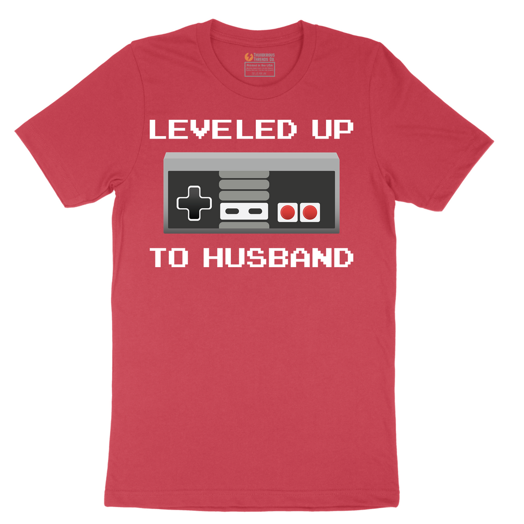 Leveled Up to Husband - Mens T-Shirt - Sizes S - 6XL